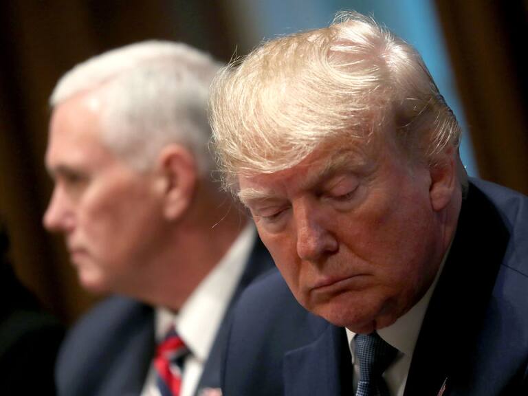 Donald Trump y Mike Pence en la Casa Blanca