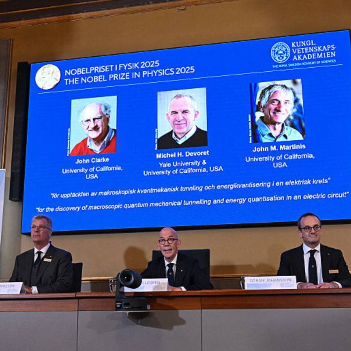 Por hallazgos en física cuántica: estos son los científicos ganadores del Premio Nobel de Física 2025