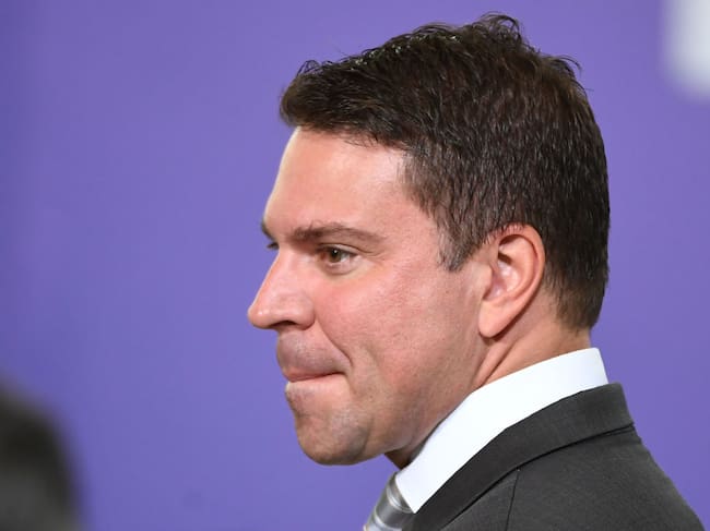 El exdirector de la Agencia Brasileña de Inteligencia (ABIN), Alexandre Ramagem, en un evento en el palacio de gobierno durante la presidencia de Jair Bolsonaro.
