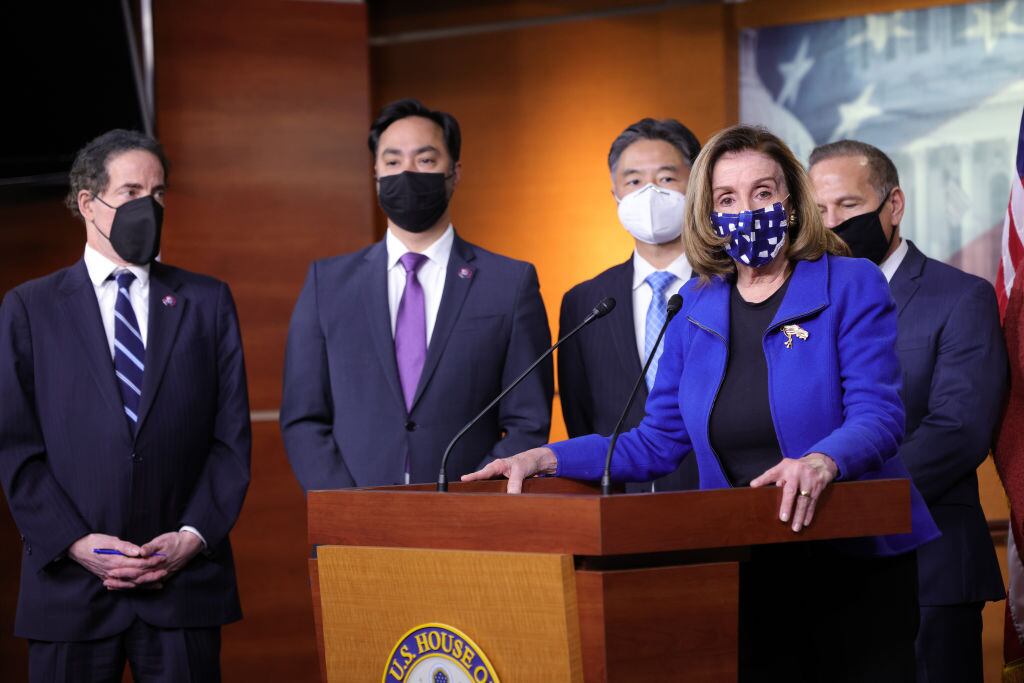La titular de la cámara de representantes Nancy Pelosi