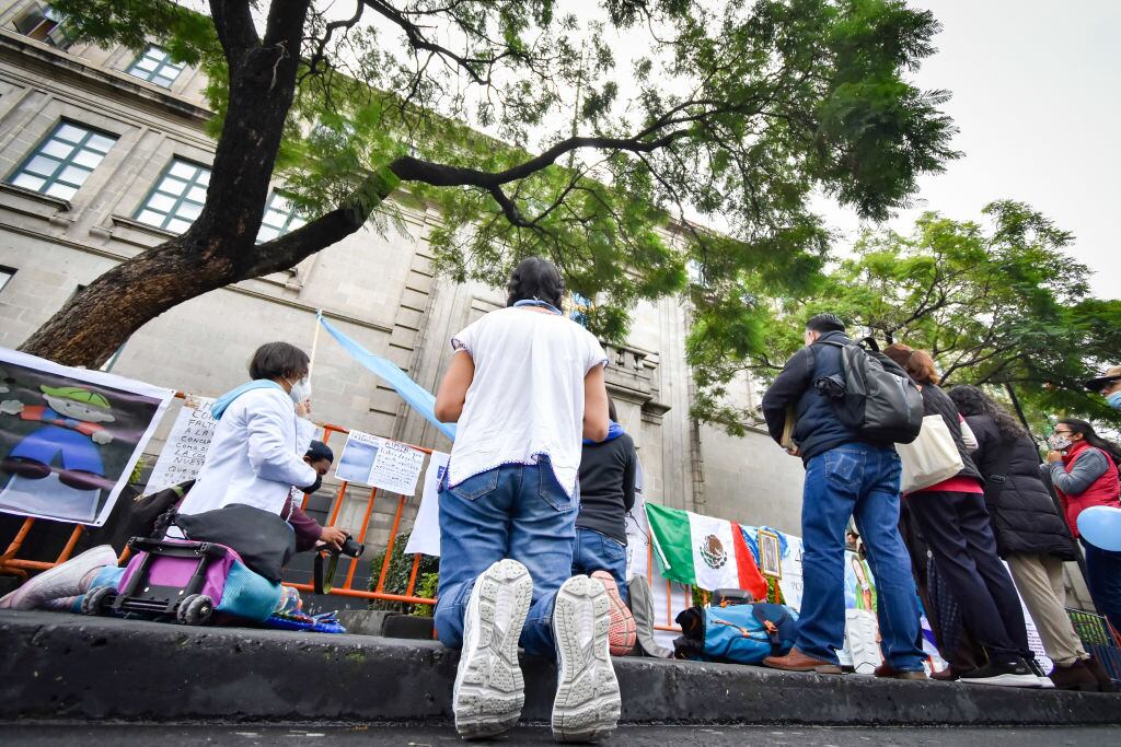 Protesta contra el aborto ante la corte suprema de justicia de México
