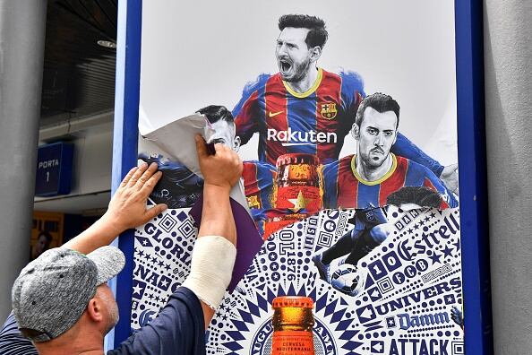 Camp Nou se queda sin Messi en Barcelona/ Foto: Getty images