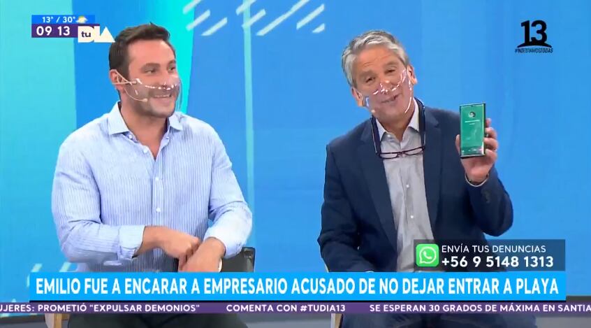 Emilio Sutherland reaccionó amenazas