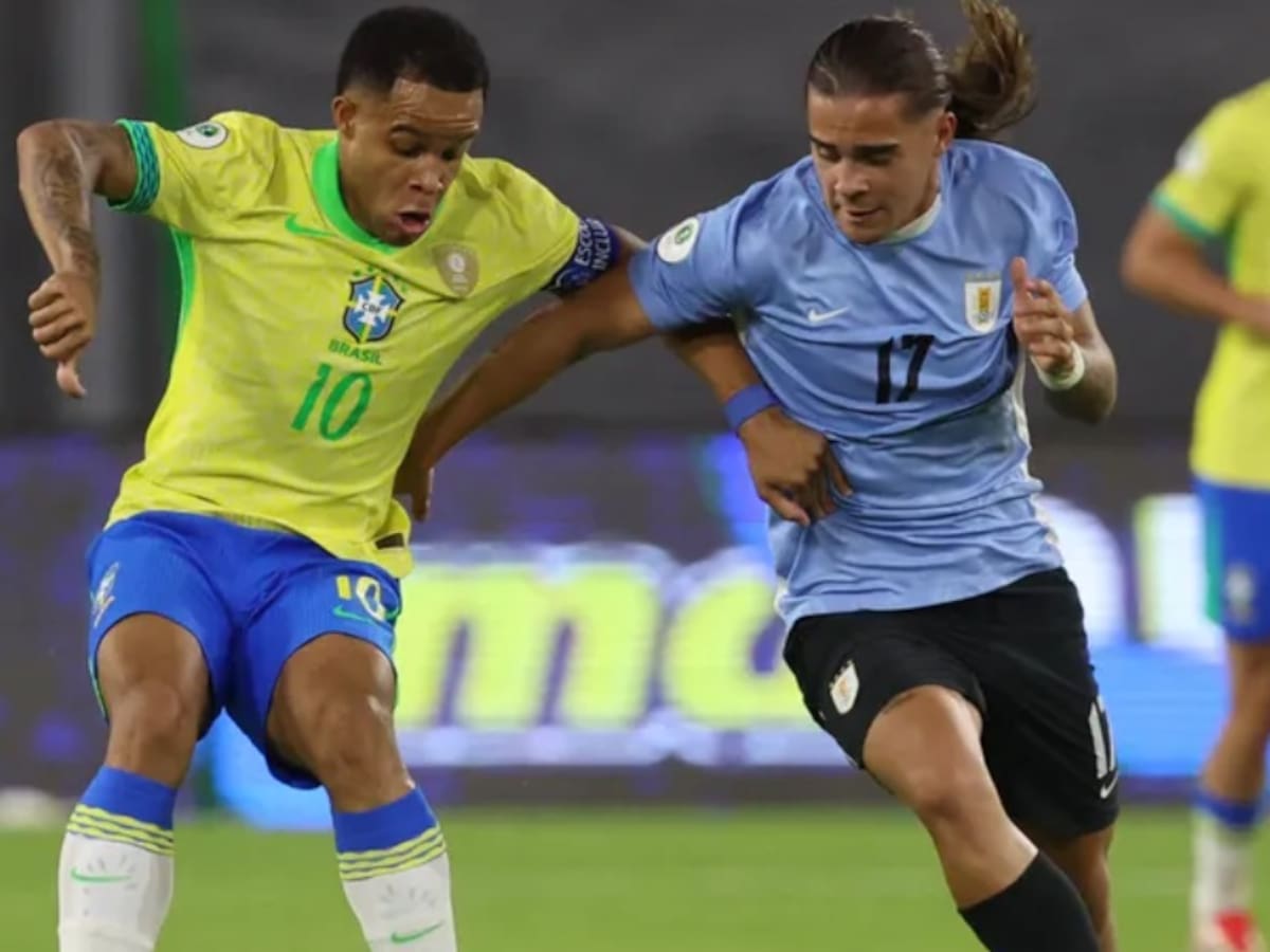 Brasil se impuso sobre Uruguay con un hombre menos en el hexagonal final del Sudamericano Sub 20