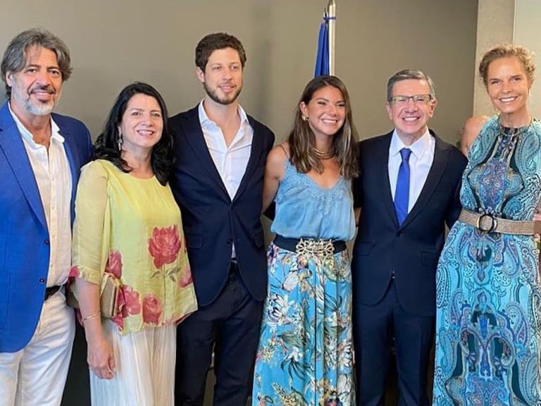 Miguelo, Joaquín Lavín, Nicolás Esbir, Jesús Lavín, María Estela León y Ana María Cummins