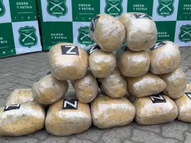 Incautan más de 500 kilos de marihuana tras control vehicular en Llay Llay