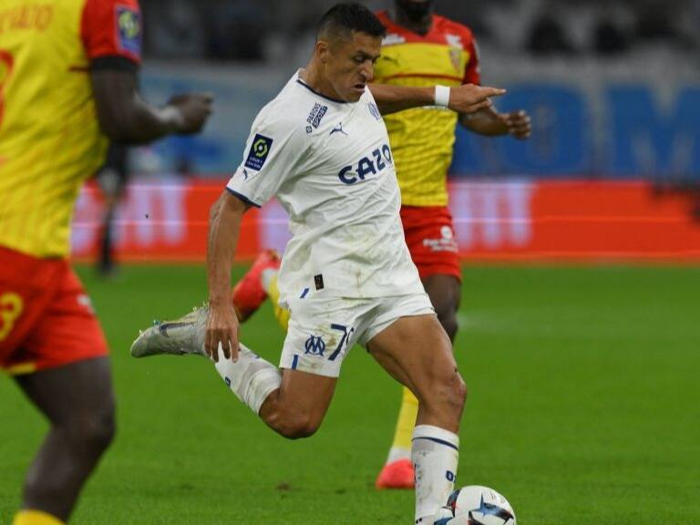 Alexis Sánchez no pudo marcar diferencias en la derrota del Olympique Marsella ante Lens