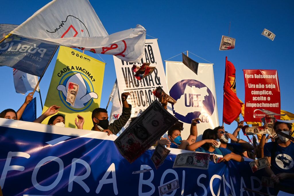 Manifestaciones en contra de Bolsonaro por el manejo de la pandemia