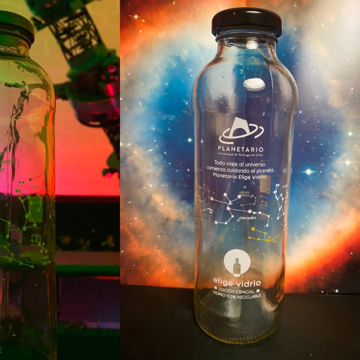 Planetario USACH regala botellas con diseño de constelaciones: te contamos cómo obtenerlas