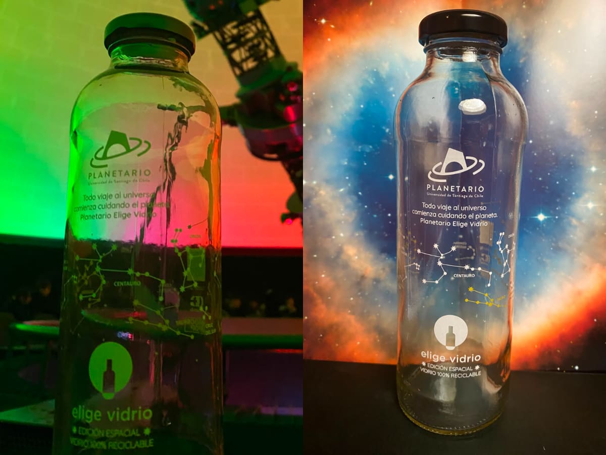Planetario USACH regala botellas con diseño de constelaciones: te contamos cómo obtenerlas