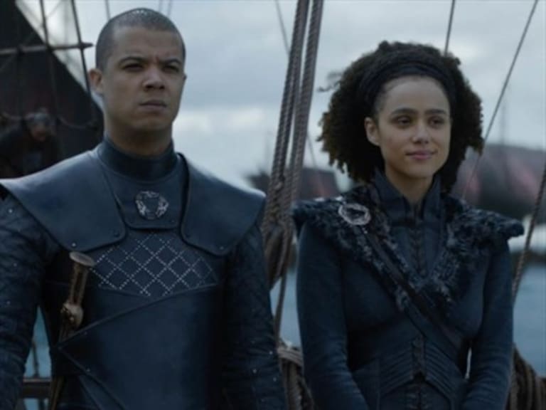 Missandei y Grey Worm protagonizan divertido momento en las grabaciones de Game of Thrones