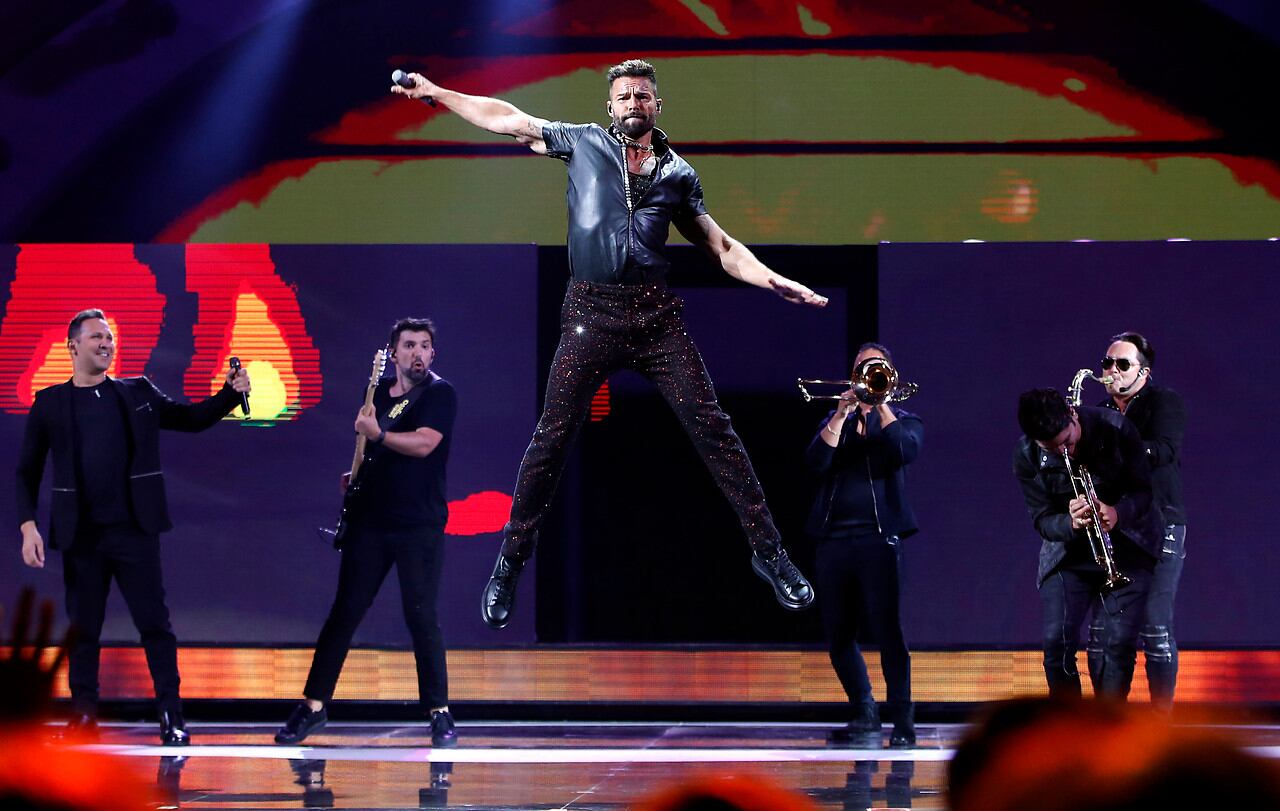 Ricky Martin en su show en Viña