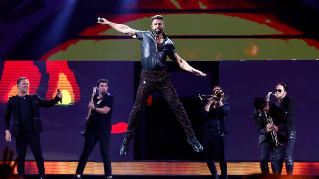 Ricky Martin en su show en Viña