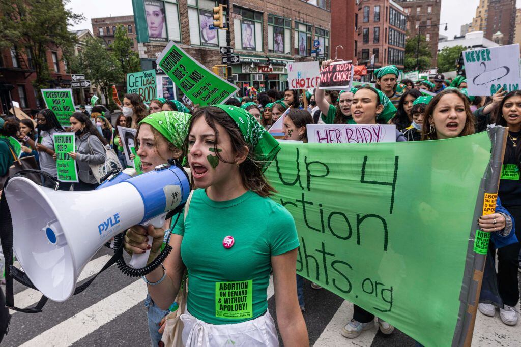 Manifestación feminista por los derechos reproductivos en EEUU