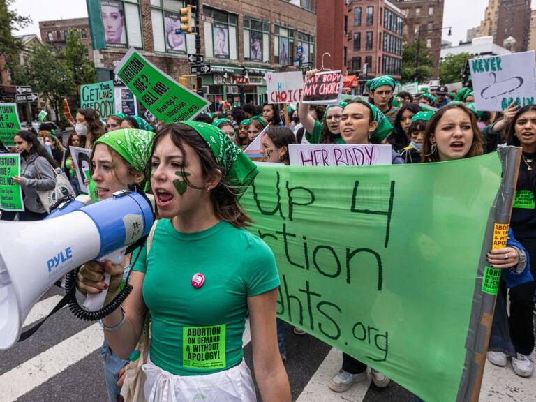 Manifestación feminista por los derechos reproductivos en EEUU