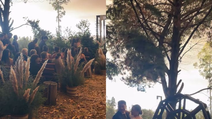 Debía ser el día más feliz de sus vidas: novios cancelan boda por incendio y comparten emotivo registro