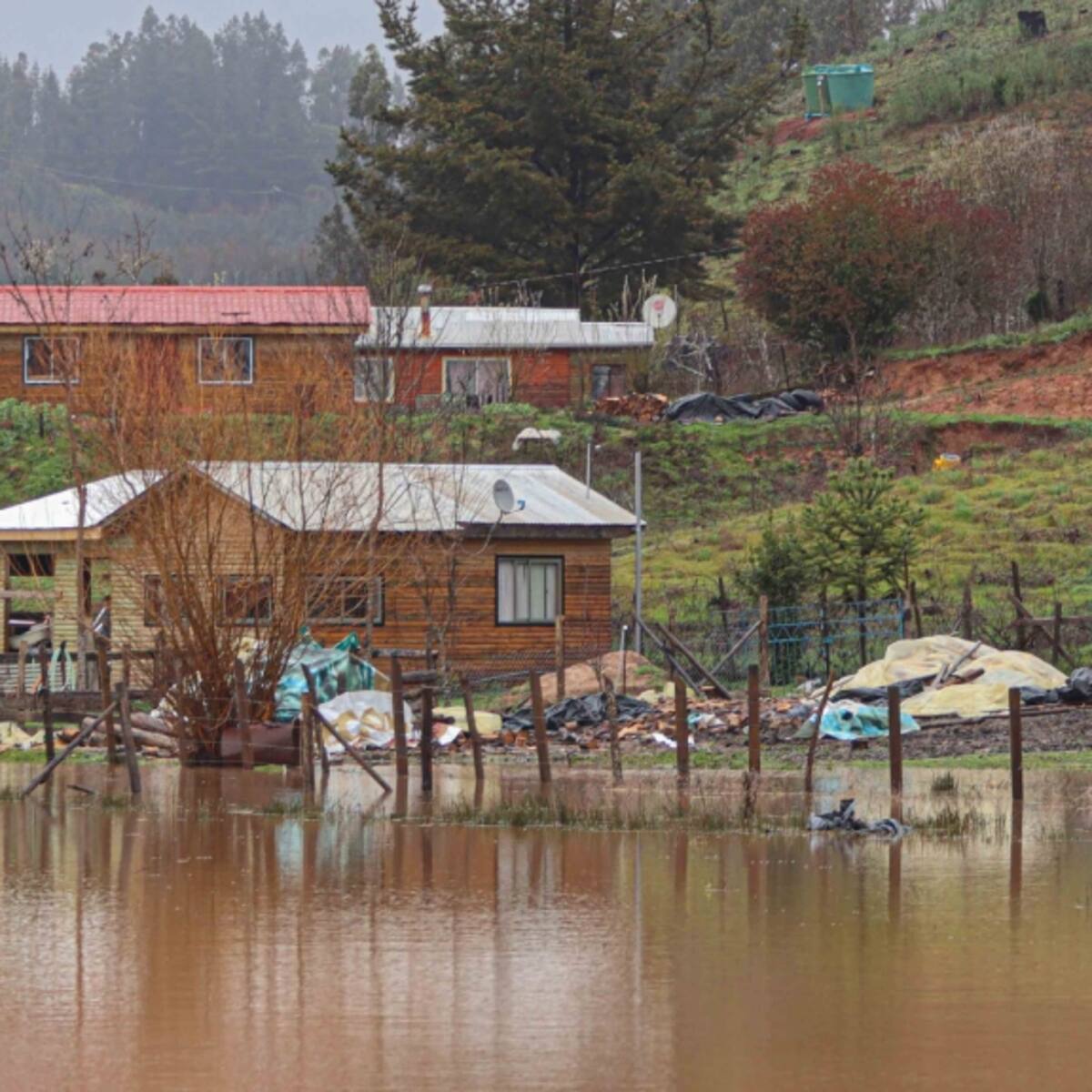 Nuevo balance por sistema frontal en Chile: 126 casas con daños y 156 personas afectadas por rebalse de fosas sépticas