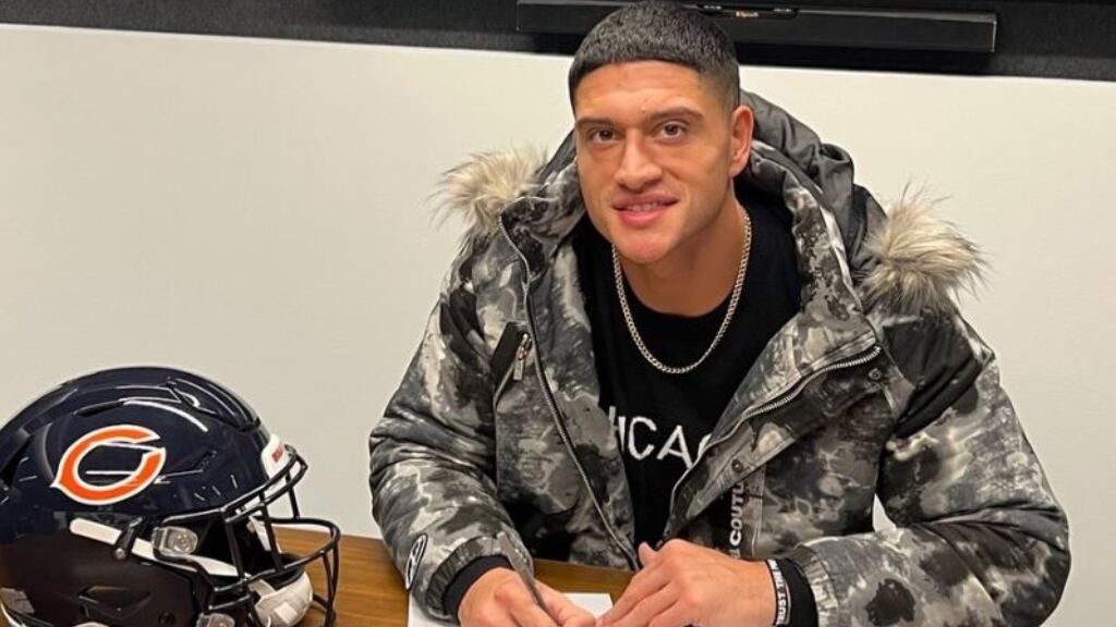 Sammis Reyes explica su firma por los Chicago Bears: "Es el lugar con más proyección para mi carrera"