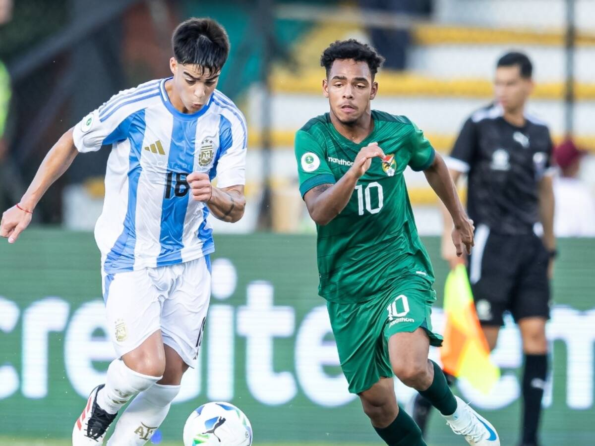 Argentina sufrió para vencer a Bolivia y tomó vuelo para la siguiente fase del Sudamericano Sub 20