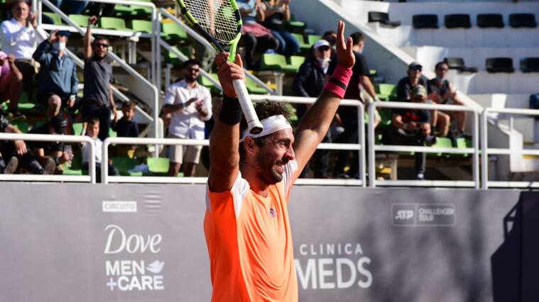 Gonzalo Lama "lo dio vuelta" para debutar con un triunfo en el Challenger de Santiago
