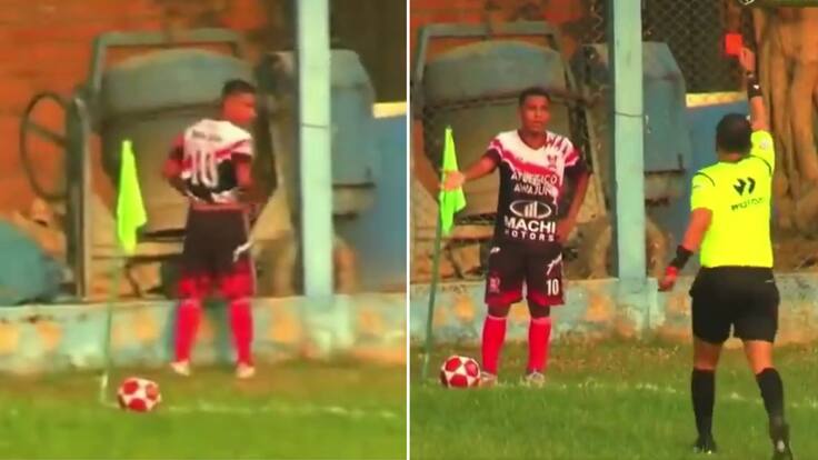 Insólito: jugador fue expulsado por orinar en pleno partido de la Copa Perú
