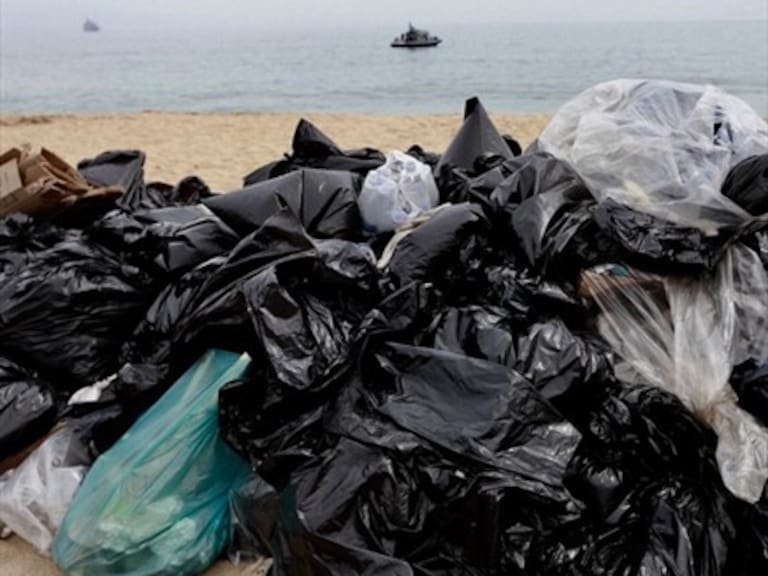 Unos 300 kilos de residuos fueron retirados de una playa en Valparaíso