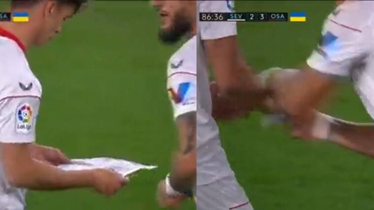 Jugador argentino del Sevilla se rebela contra Sampaoli y destruye las instrucciones del DT en pleno partido