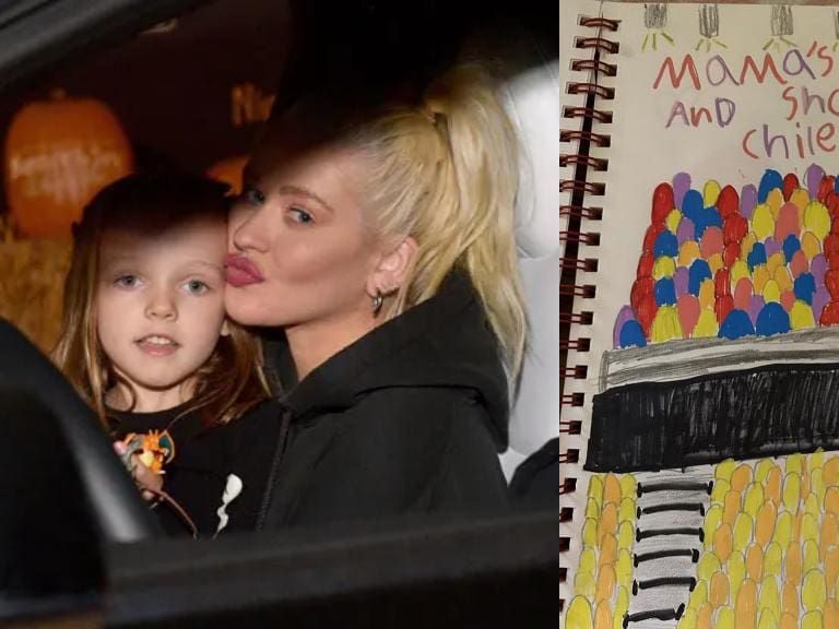La hija de Christina Aguilera inmortalizó los shows en Chile con tiernos dibujos