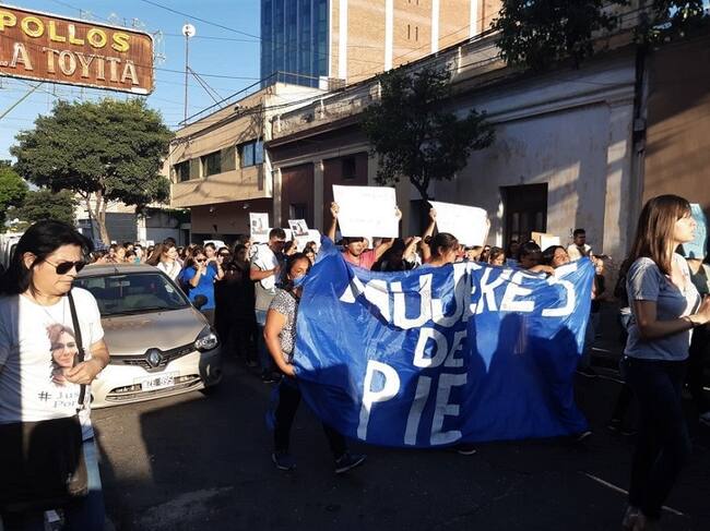Protesta por el femicidio de Brenda Micaela Gordillo en Catamarca