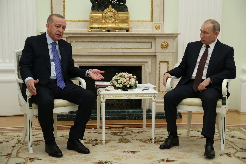 Los gobernantes de Rusia y Turquía se reunieron en el Kremlin