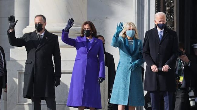 Joe Biden y Kamala Harris en el capitolio