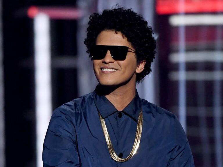 LAS VEGAS, NEVADA - MAY 20: Recording artist Bruno Mars speaks during the 2018 Billboard Music Awards at MGM Grand Garden Arena on May 20, 2018 in Las Vegas, Nevada. (Photo by Ethan Miller/Getty Images)