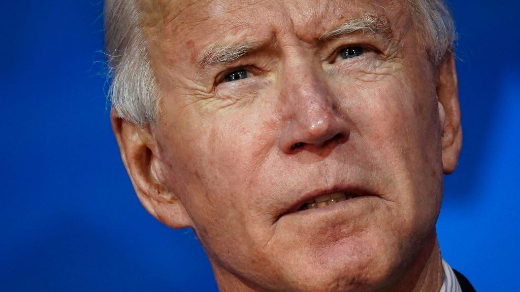 WILMINGTON, DELAWARE - NOVEMBER 05: Democratic presidential nominee Joe Biden speaks at The Queen theater on November 05, 2020 in Wilmington, Delaware. Biden attended meetings with staff as votes are still being counted in his tight race against incumbent U.S. President Donald Trump, which remains too close to call. (Photo by Drew Angerer/Getty Images)