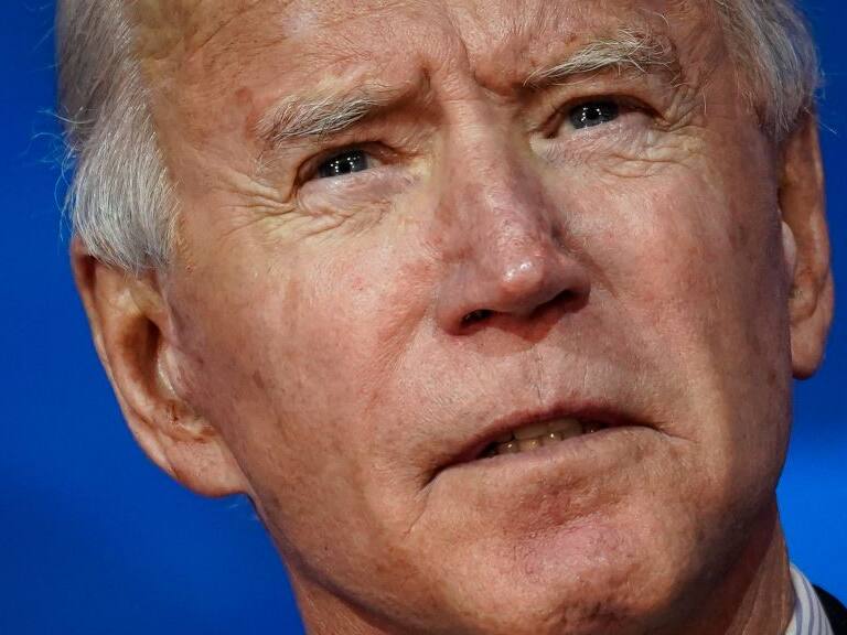 WILMINGTON, DELAWARE - NOVEMBER 05: Democratic presidential nominee Joe Biden speaks at The Queen theater on November 05, 2020 in Wilmington, Delaware. Biden attended meetings with staff as votes are still being counted in his tight race against incumbent U.S. President Donald Trump, which remains too close to call. (Photo by Drew Angerer/Getty Images)