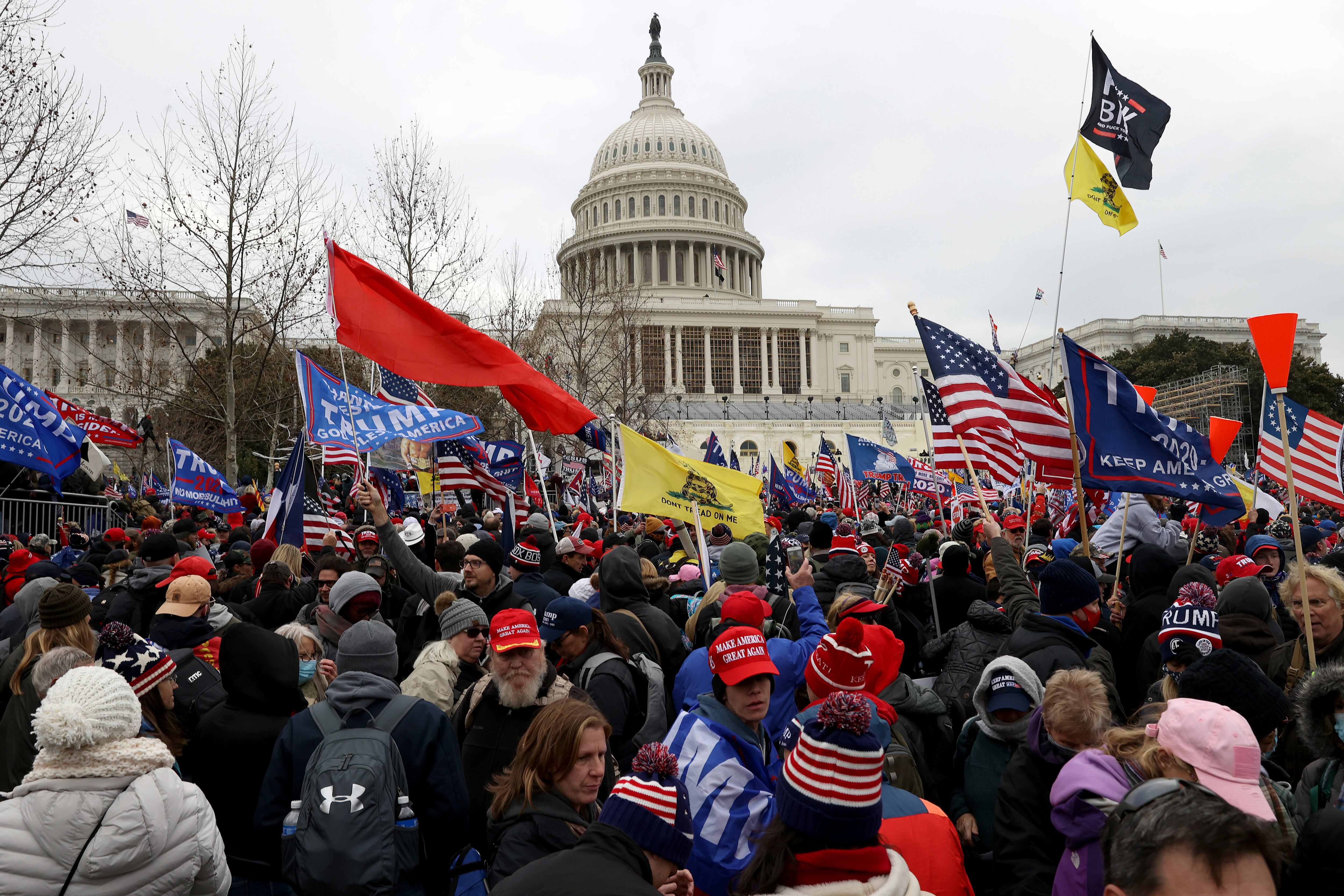 Manifestaciones en el Capitolio de Estados Unidos / Getty Images