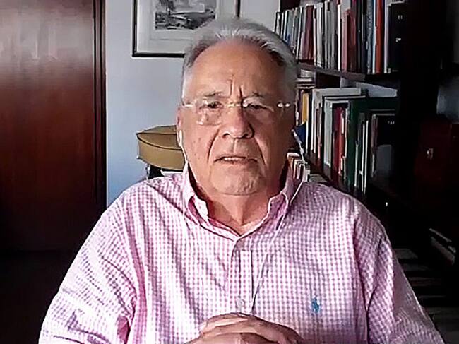 Fernando Henrique Cardoso en una entrevista online en 2020
