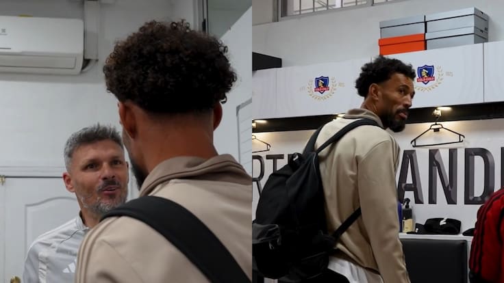 Las inéditas imágenes de Vozinha en el camarín de Colo Colo: así fue su primer encuentro con Ortiz y el plantel albo