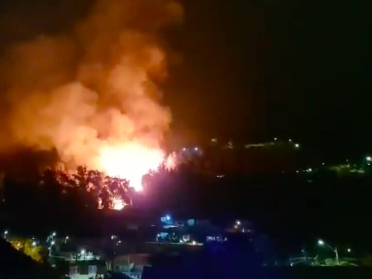 incendio en Huechuraba