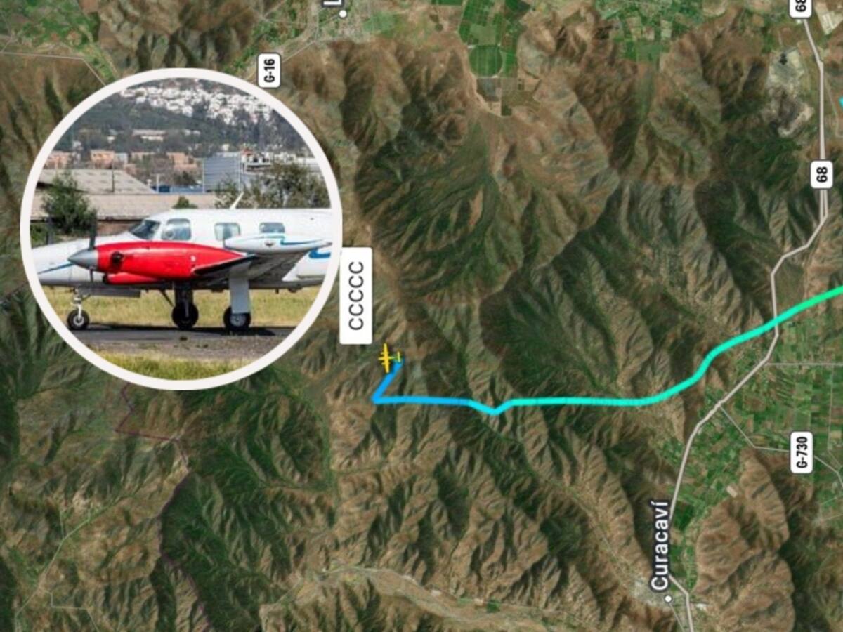 Confirman hallazgo de avioneta perdida en Curacaví