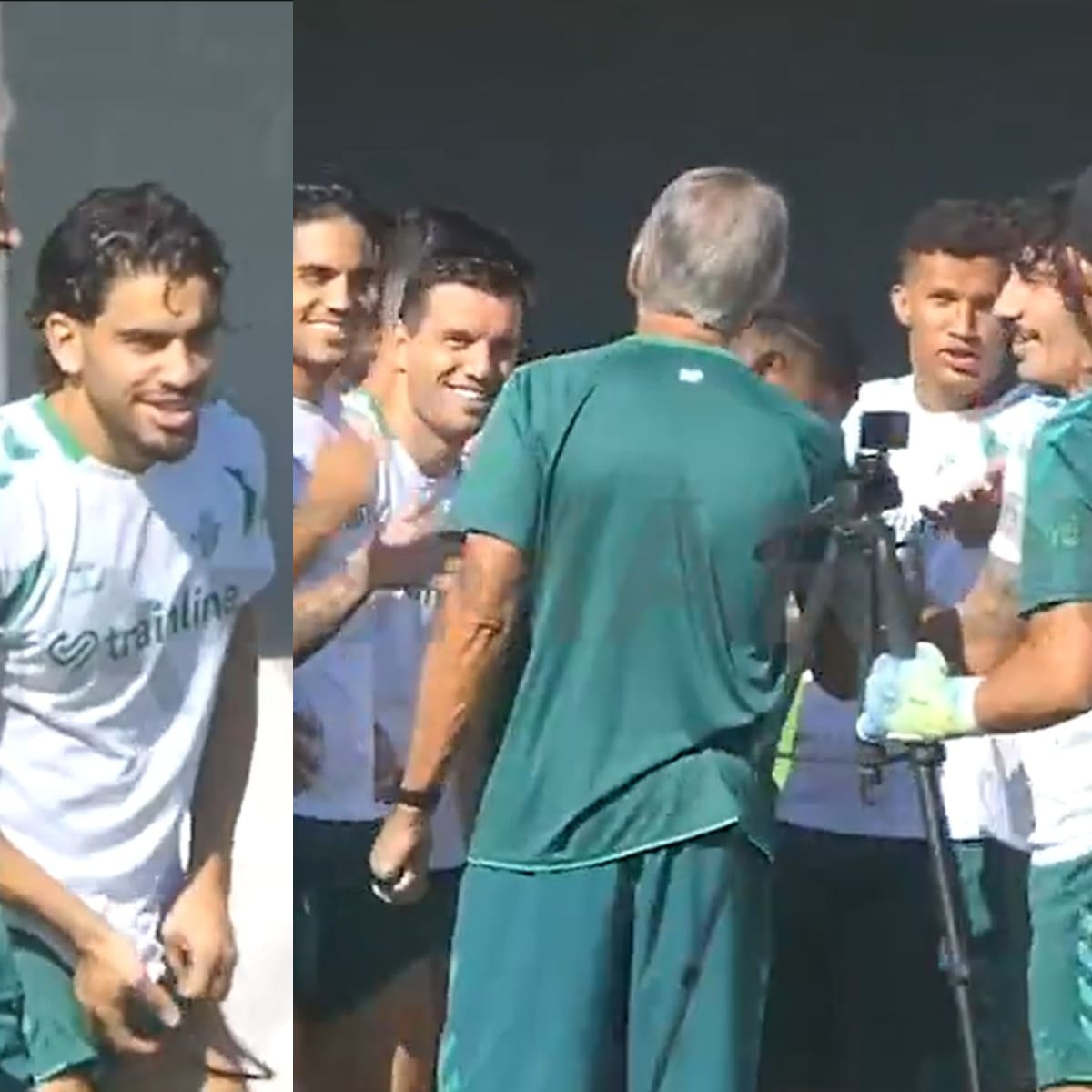 Pellegrini cumplió 73 años y sus jugadores intentaron hacerle una broma: la reacción del técnico chileno ya es viral
