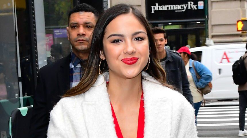 NEW YORK, NY - NOVEMBER 05:  Olivia Rodrigo is seen outside Build Studio on November 5, 2019 in New York City.  (Photo by Raymond Hall/GC Images)