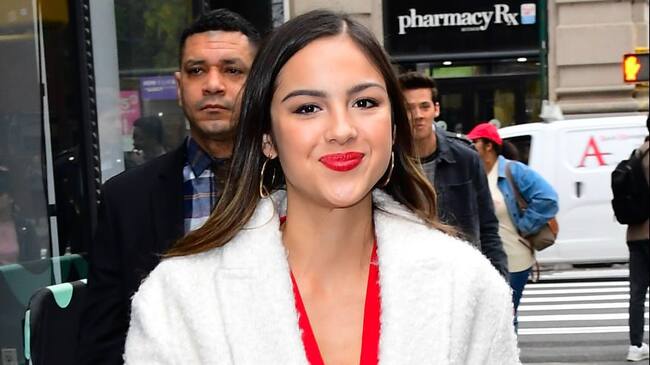 NEW YORK, NY - NOVEMBER 05: Olivia Rodrigo is seen outside Build Studio on November 5, 2019 in New York City. (Photo by Raymond Hall/GC Images)