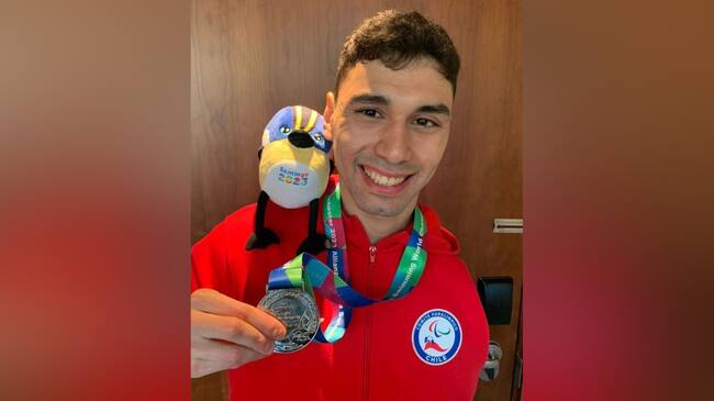 Vicente Almonacid logra medalla de plata en los 100 metros pecho del Mundial de Para Natación