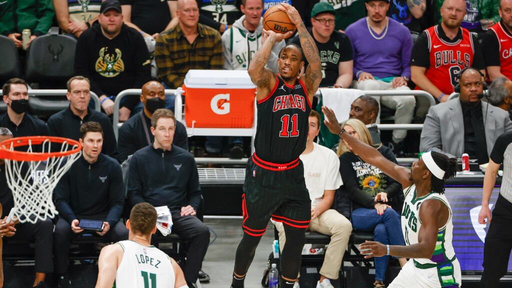 DeMar DeRozan, Chicago Bulls vs Bucks, playoffs - NBA