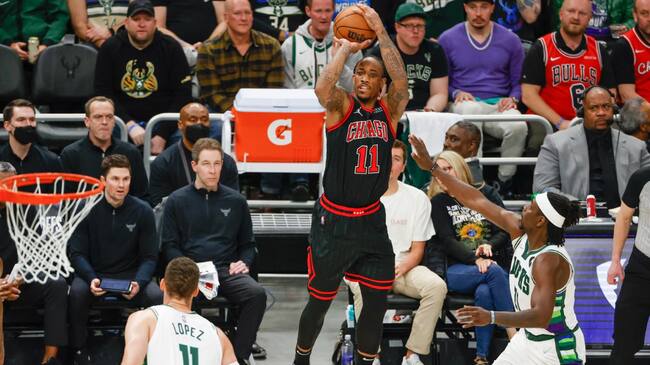 DeMar DeRozan, Chicago Bulls vs Bucks, playoffs - NBA