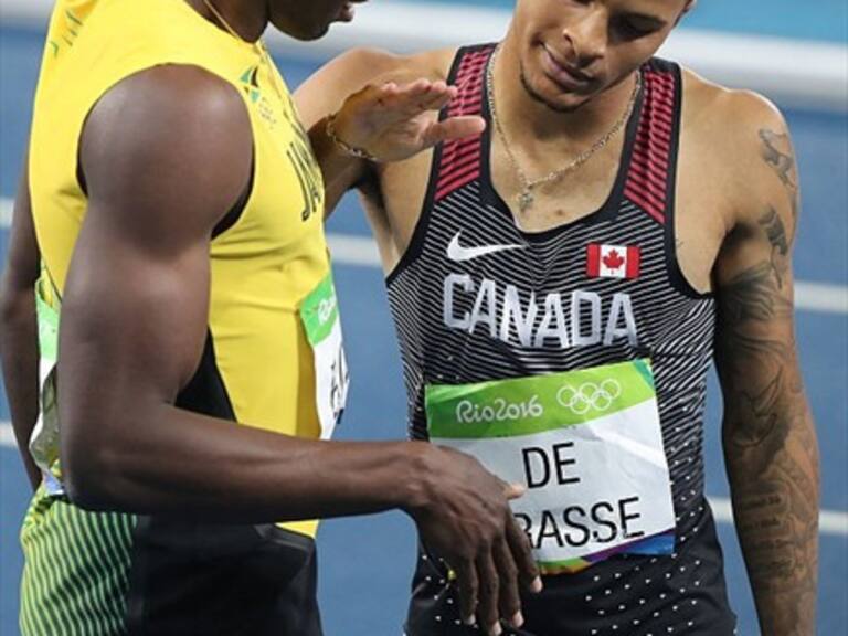 Lesión borra a Andre De Grasse del Mundial y Usain Bolt tiene vía libre en su despedida