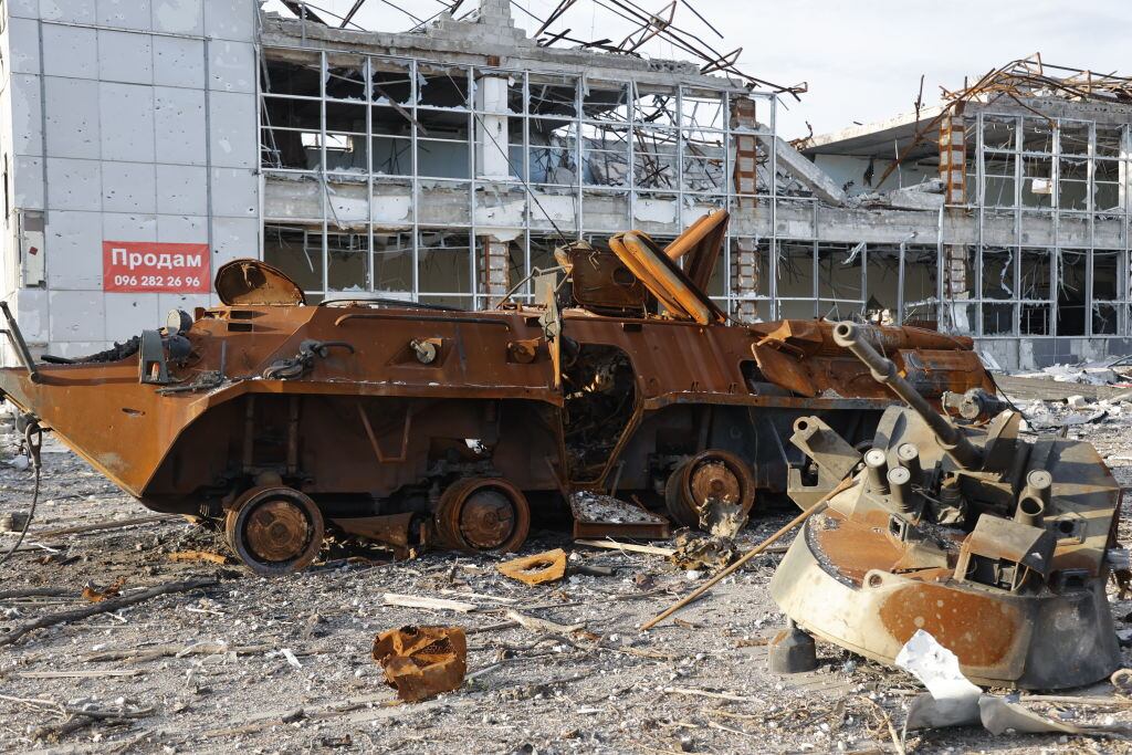 Imagen del daño que deja la guerra en la ciudad de Mariúpol