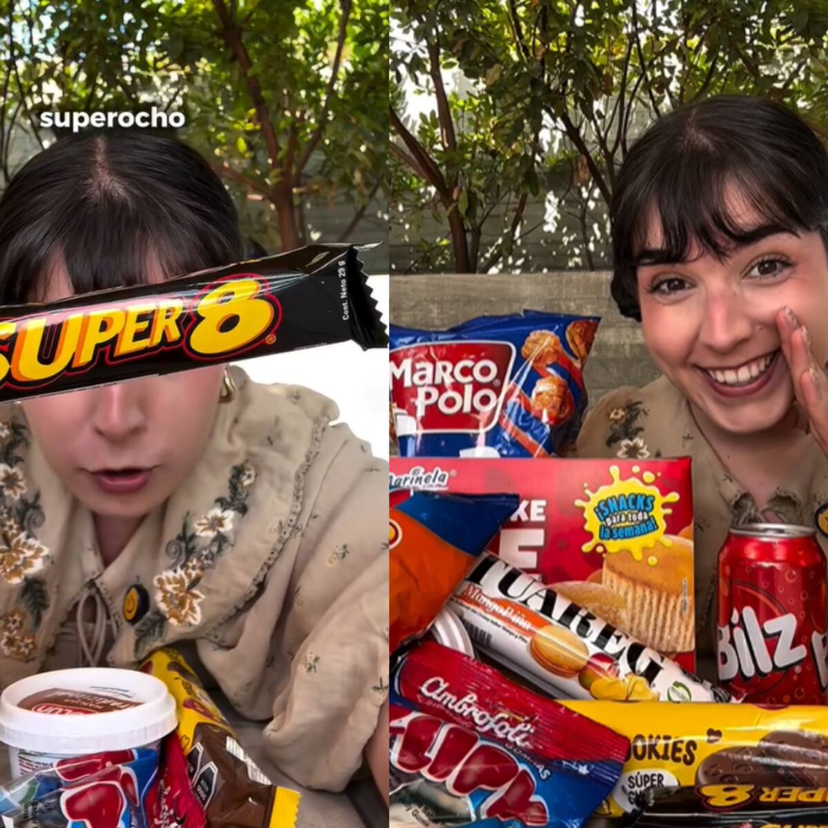 “No me puedo ir sin probar el manjar”: Española gastó $60 mil en dulces chilenos y su reacción se volvió viral
