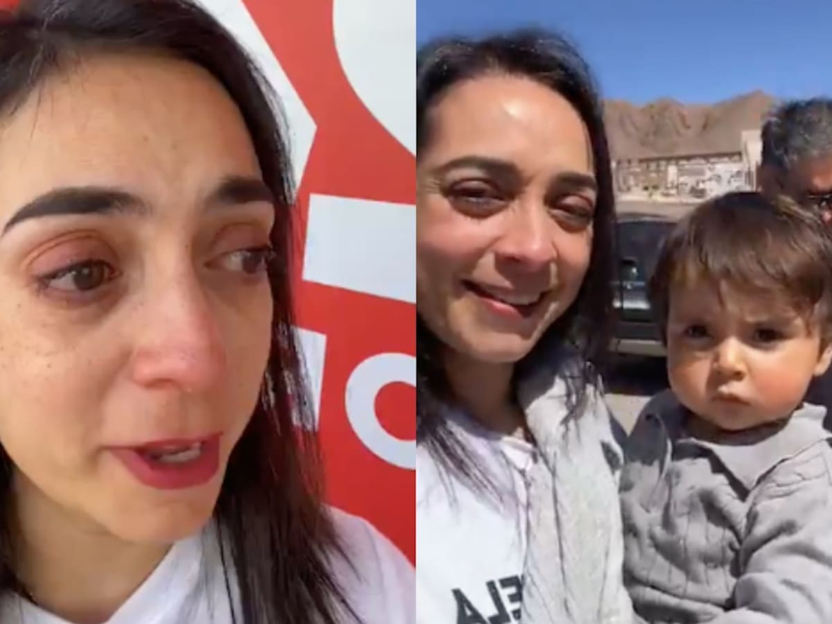 Madre que camina a La Moneda por su hijo rompe en llanto: “No son capaces de recibirme el flyer”