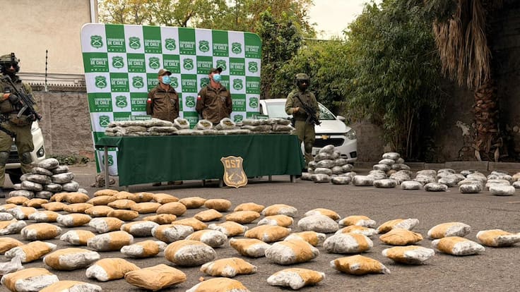 OS7 desmantela banda que trasladaba droga desde Atacama a la RM: 272 kilos de marihuana avaluados en $3.100 millones